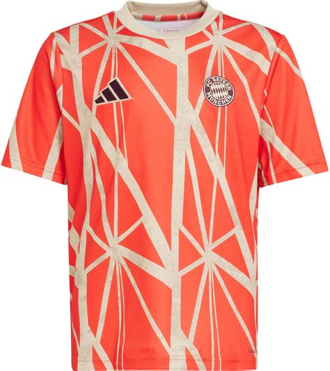 adidas aufwärmshirt rot|Adidas FC Bayern München Aufwärmshirt 2024/2025 rot .